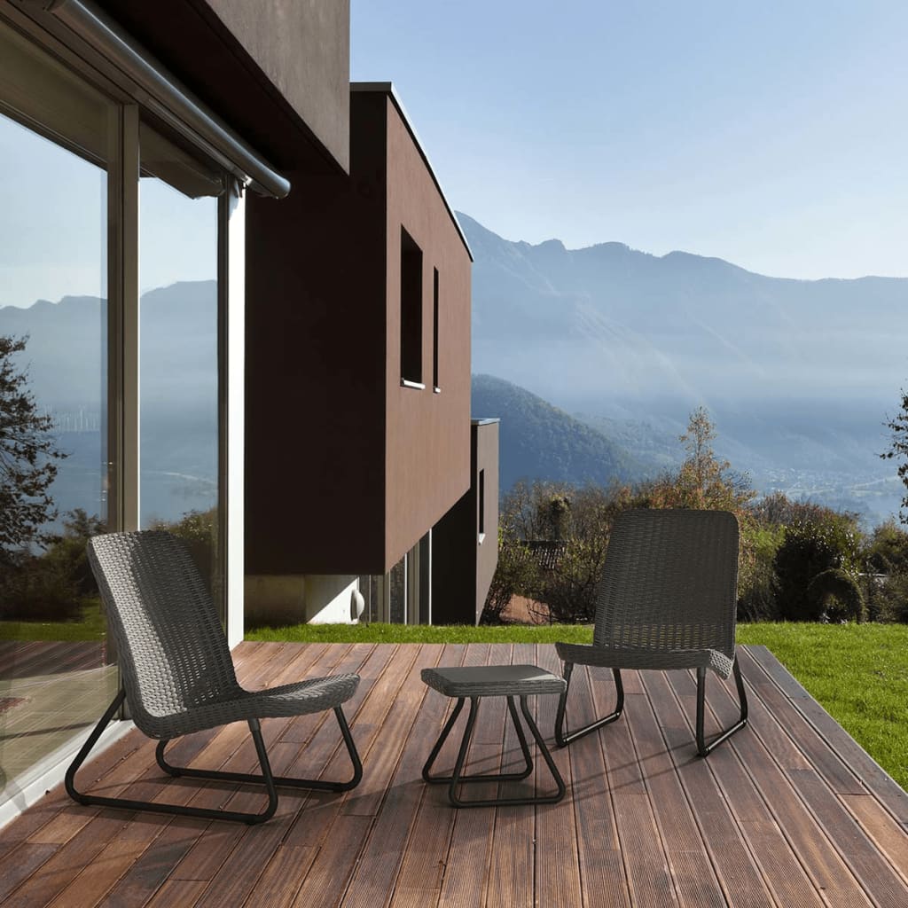 Rio Modern Patio Furniture Set - 3 Pieces