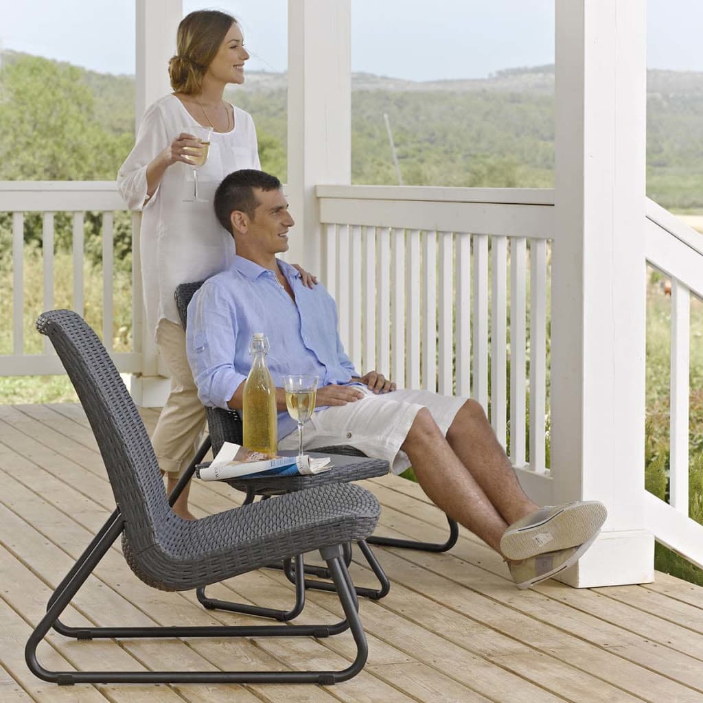 Rio Modern Patio Furniture Set - 3 Pieces