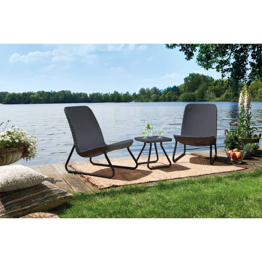 Rio Modern Patio Furniture Set - 3 Pieces