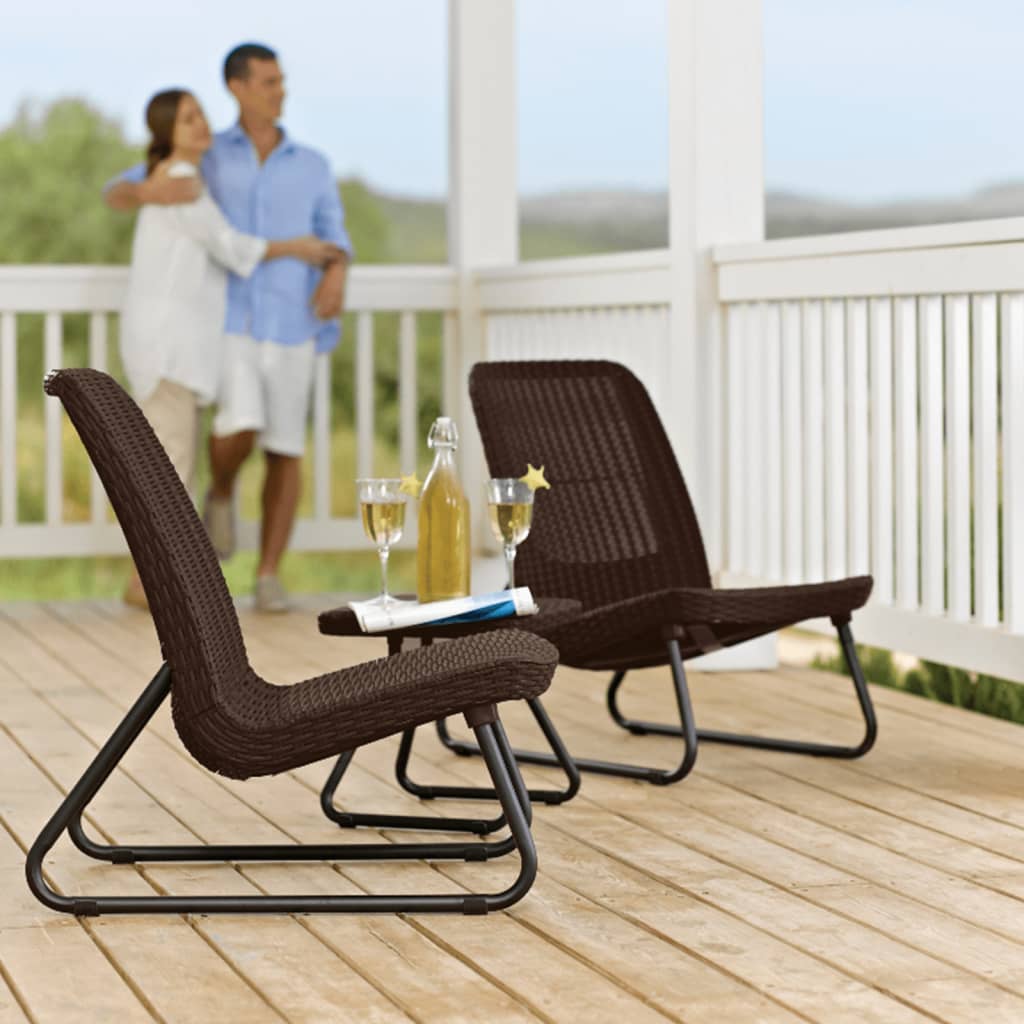 Rio Modern Patio Furniture Set - 3 Pieces