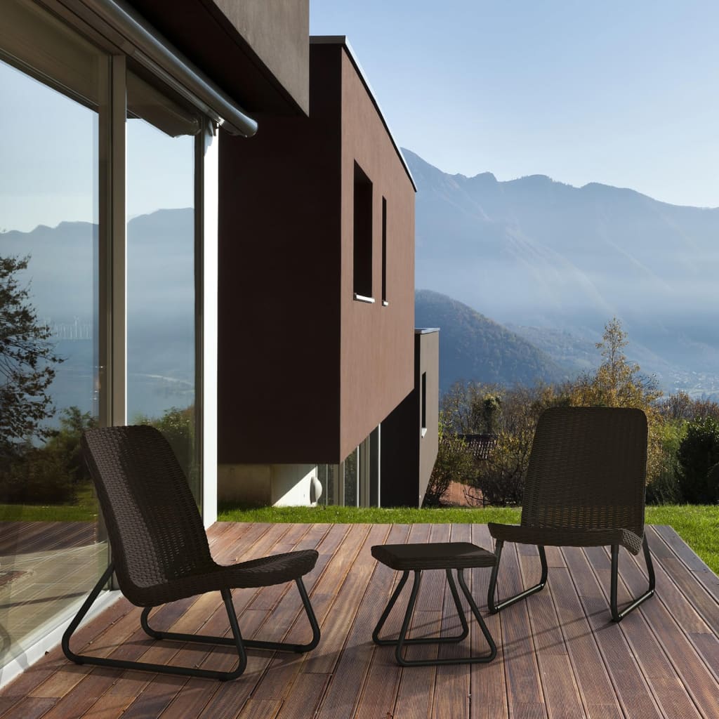 Rio Modern Patio Furniture Set - 3 Pieces