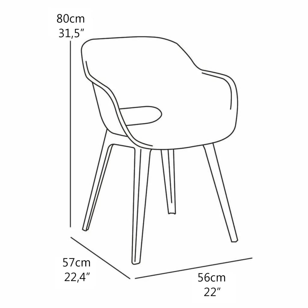 Akola Outdoor Chairs - 2 pcs