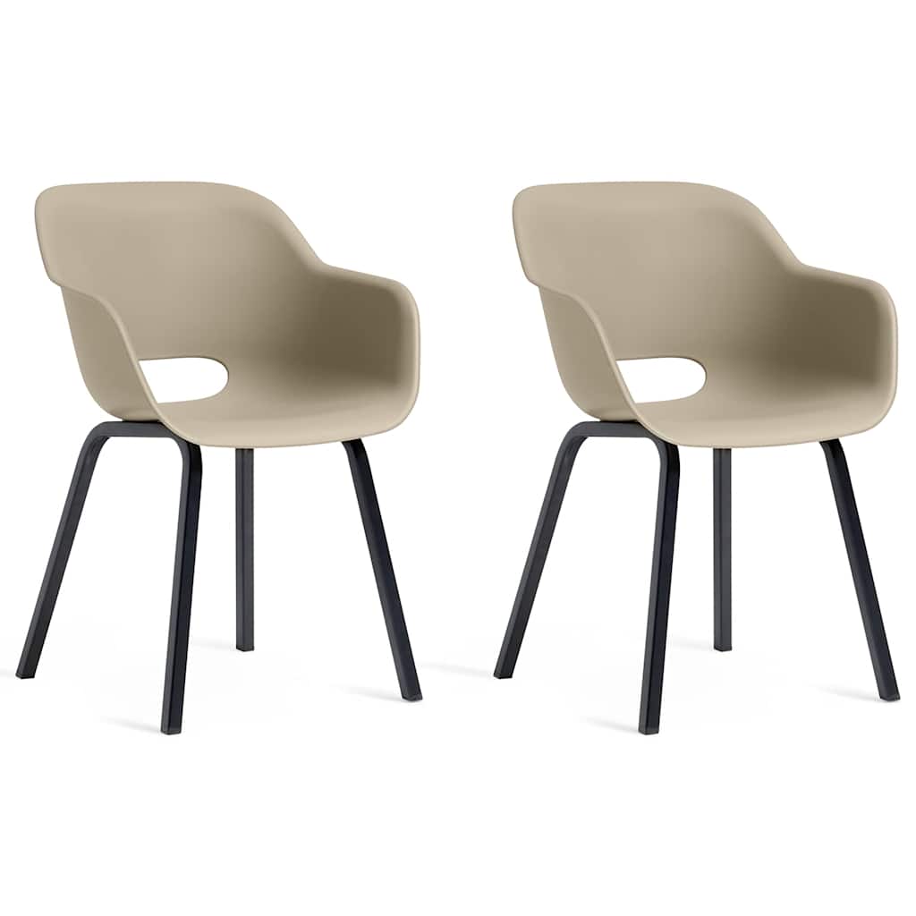 Noa Garden Chair with Metal Legs - 2 pcs