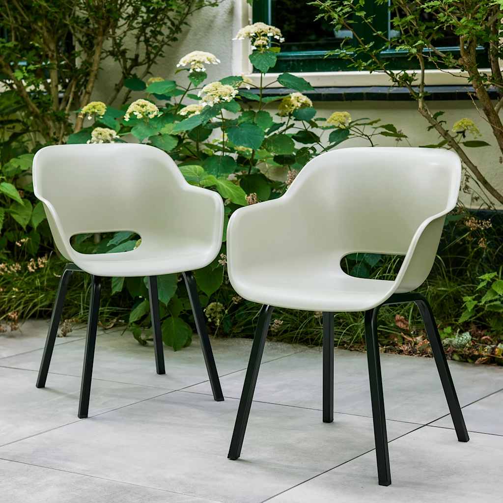 Noa Garden Chair with Metal Legs - 2 pcs
