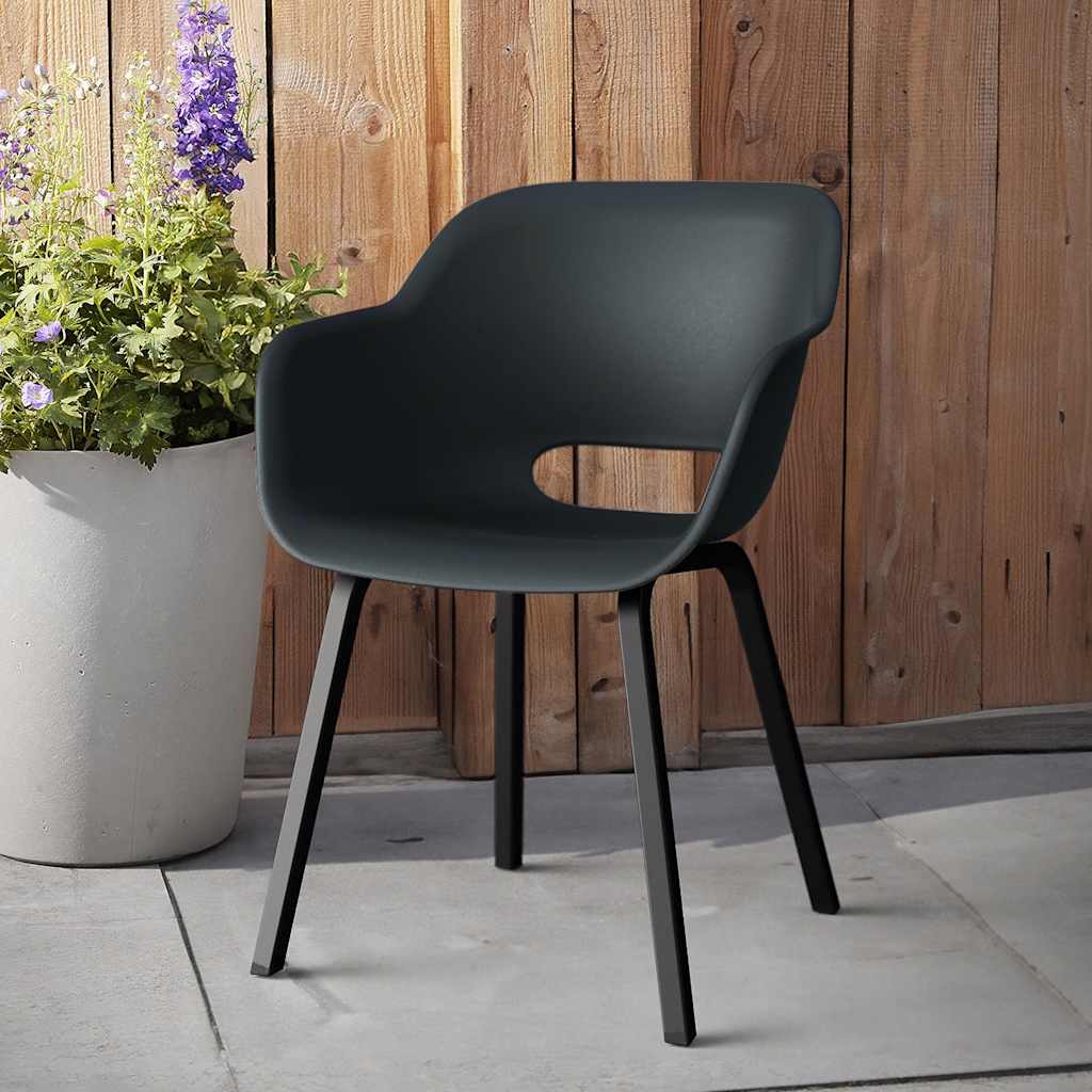 Noa Garden Chair with Metal Legs - 2 pcs