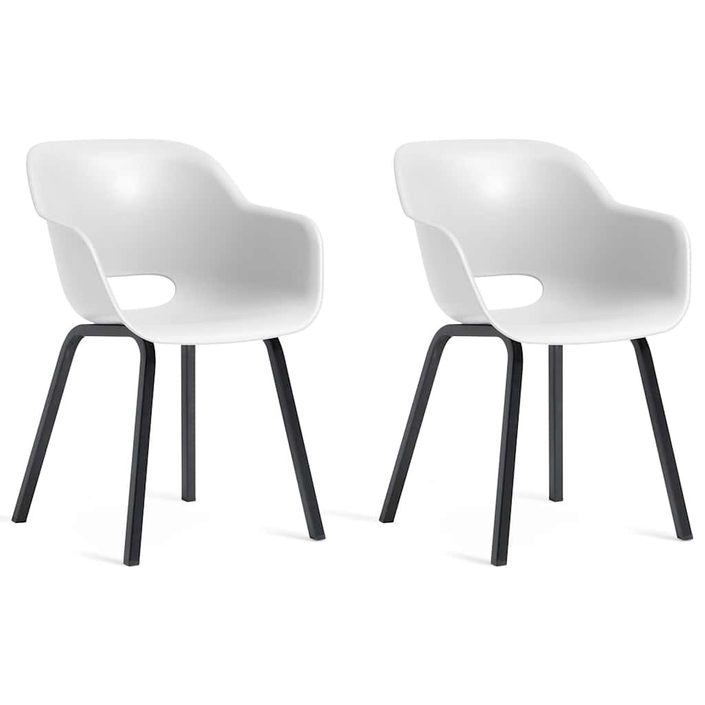 Noa Garden Chair with Metal Legs - 2 pcs