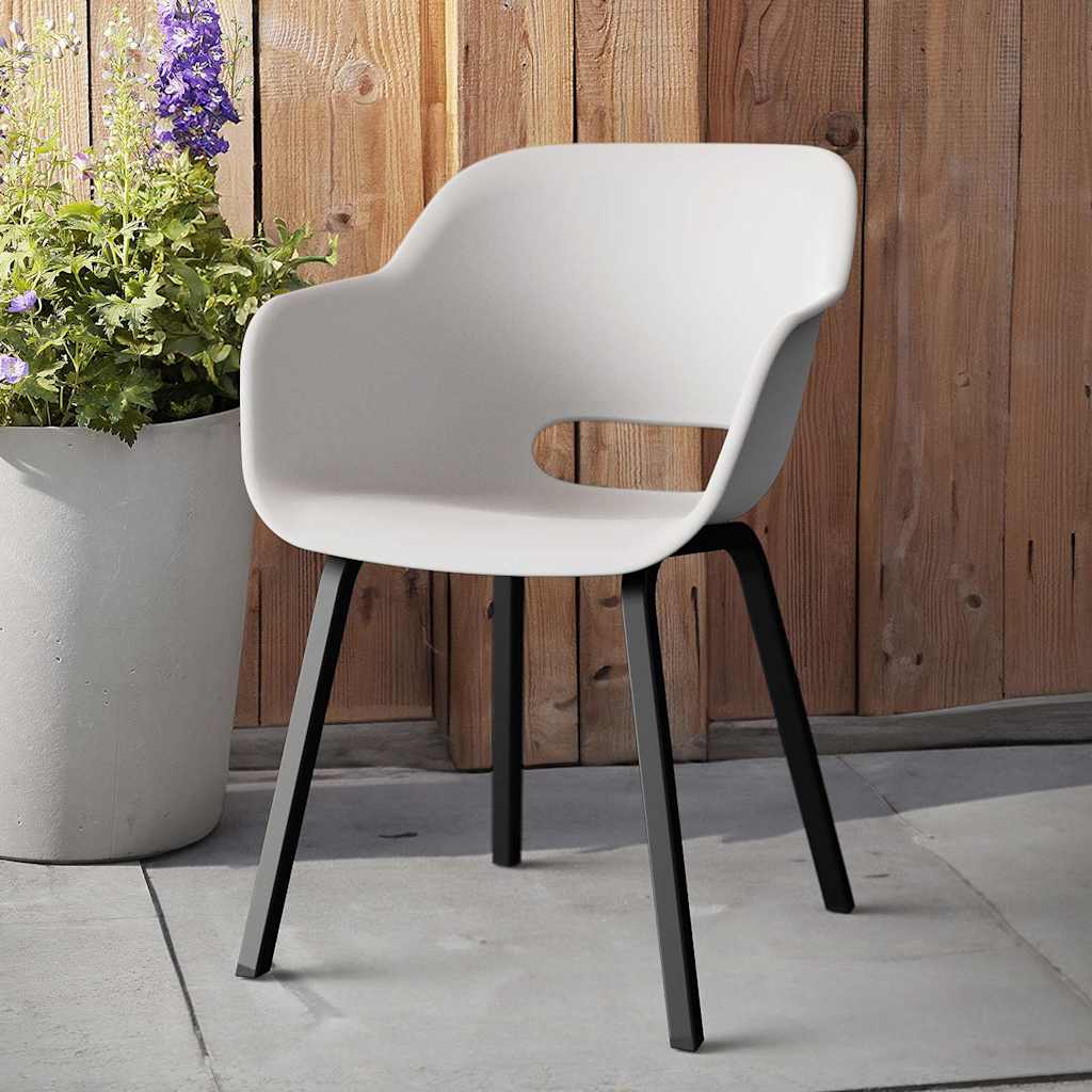 Noa Garden Chair with Metal Legs - 2 pcs