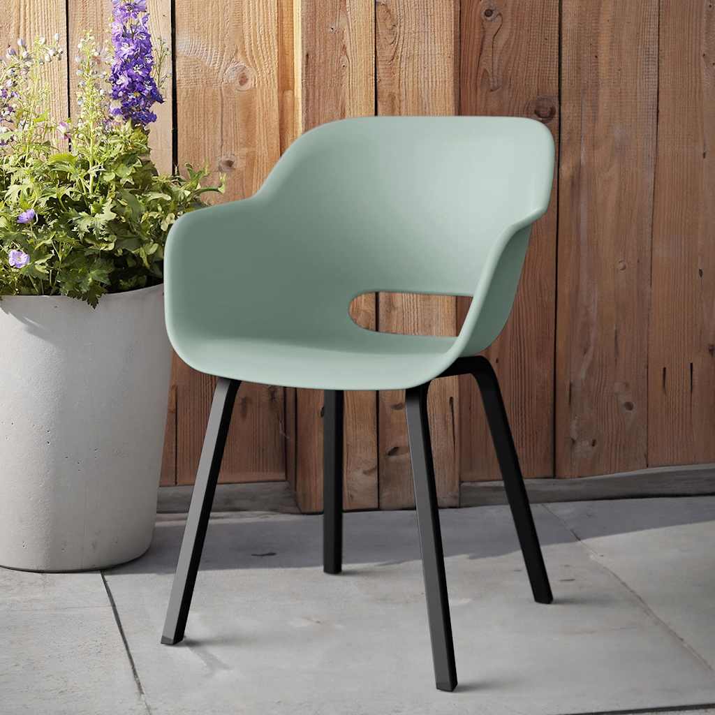 Noa Garden Chair with Metal Legs - 2 pcs