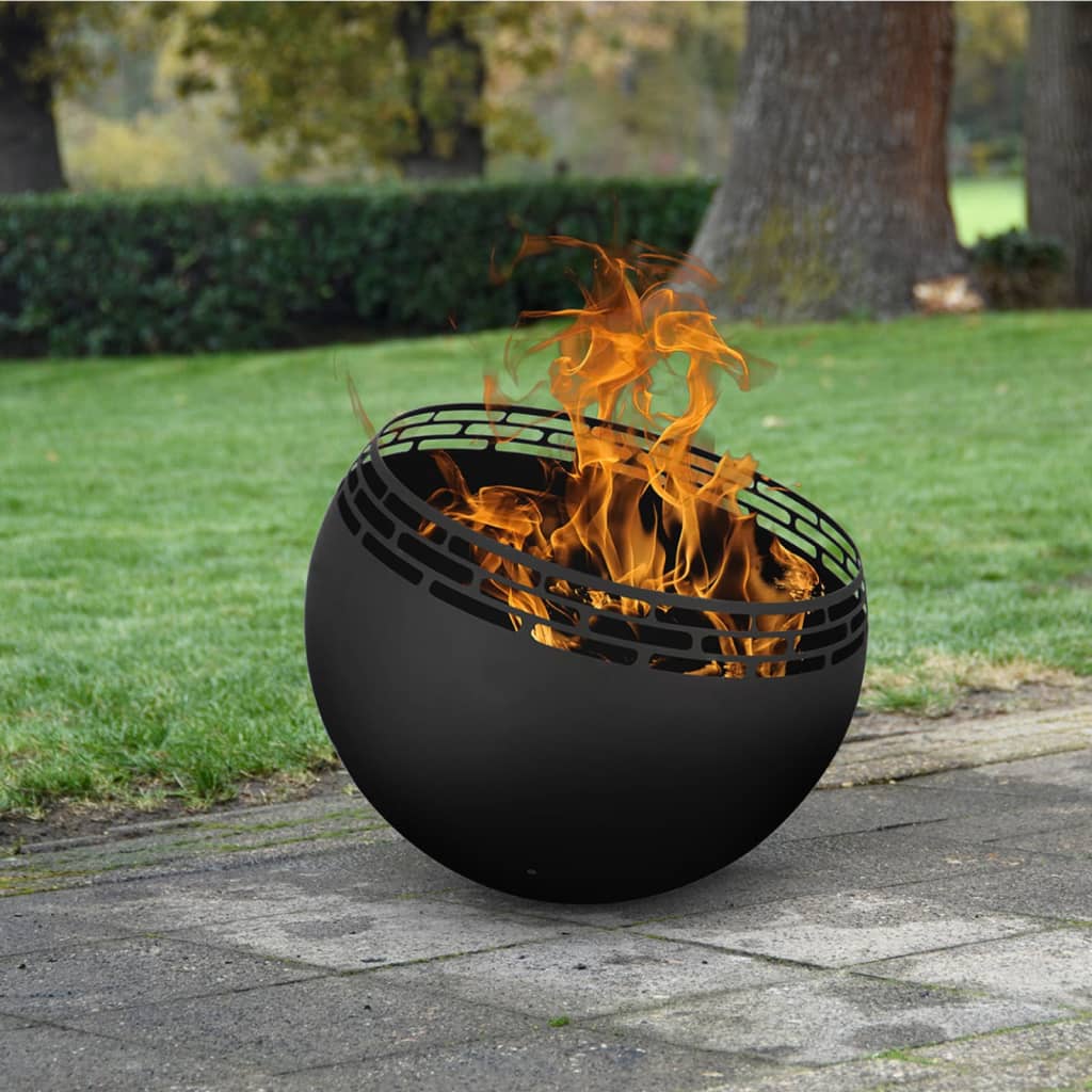 Ball Fire Pit with Speckles or Stripes Design