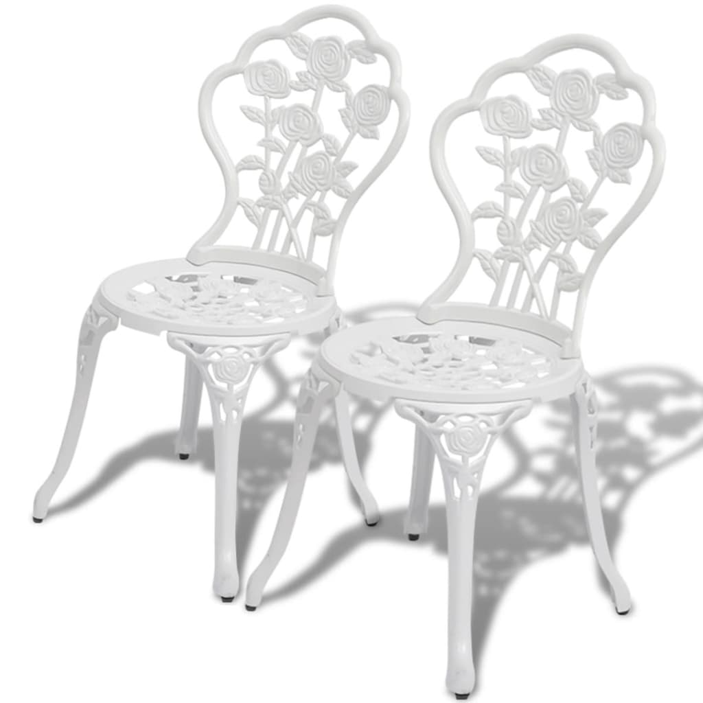 Bistro Chairs in Cast Aluminium - 2 pcs