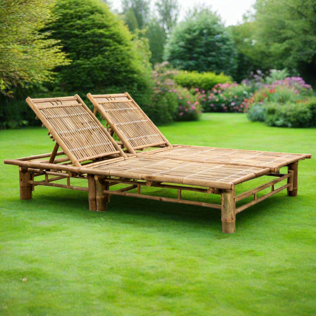Bamboo 2-Person Sun Lounger