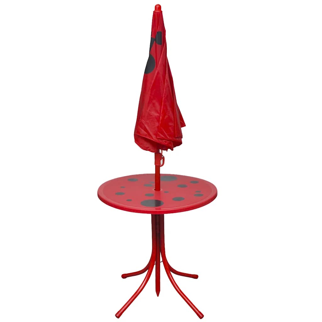 3 Piece Kids' Animal Garden Bistro Set with Parasol