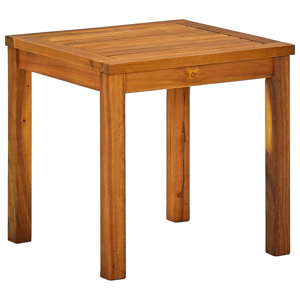 Solid Acacia Wood Sun Lounger with Table