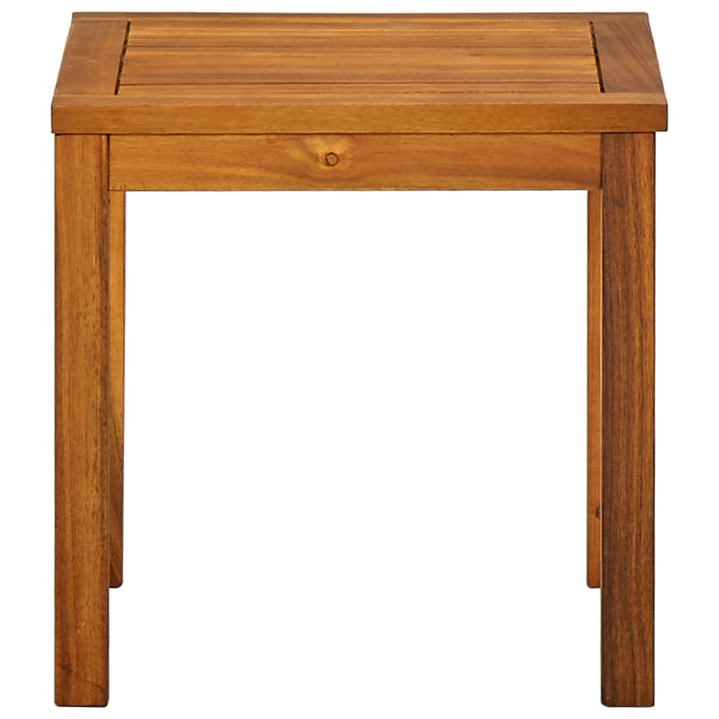 Solid Acacia Wood Sun Lounger with Table