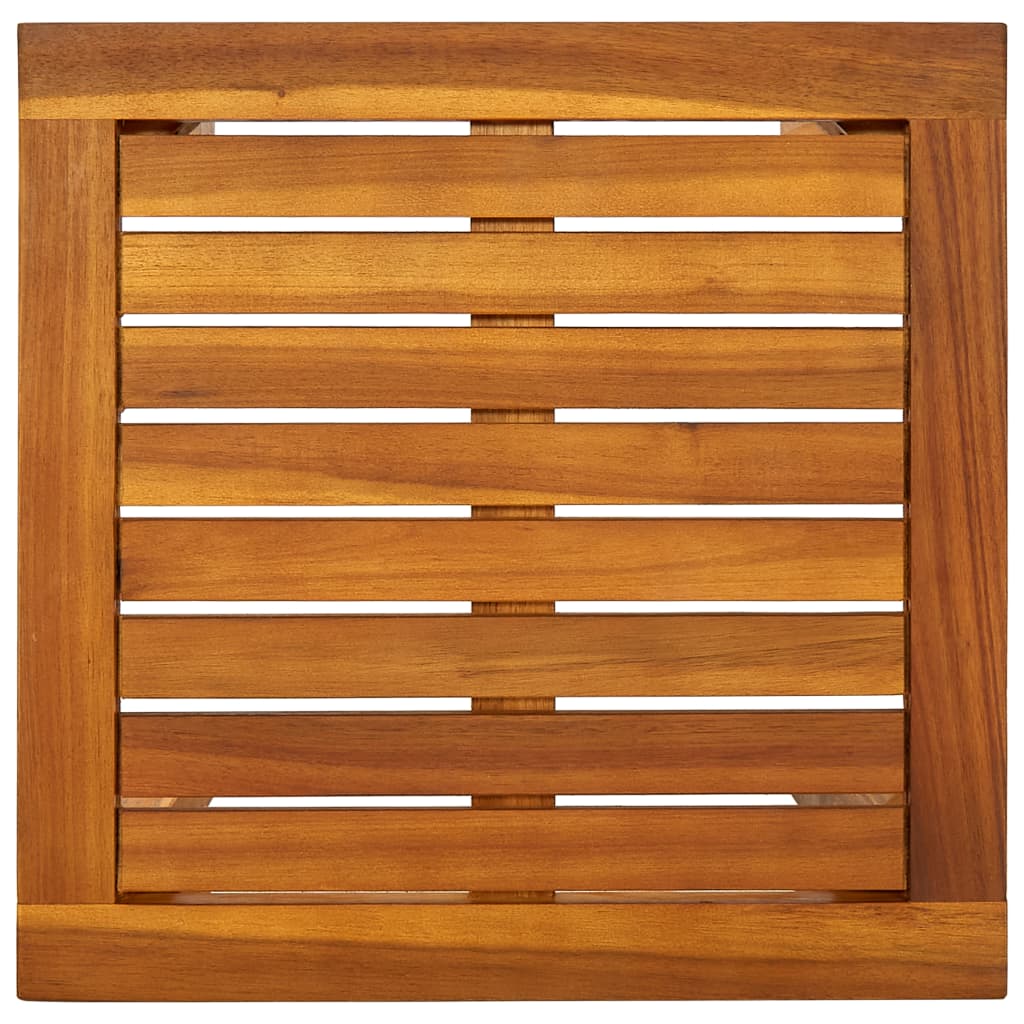Solid Acacia Wood Sun Lounger with Table