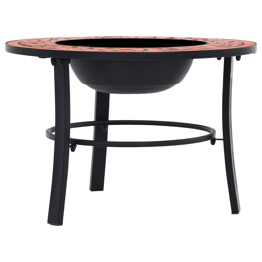 Mosaic Fire Pit with Ceramic Tiling Patterns