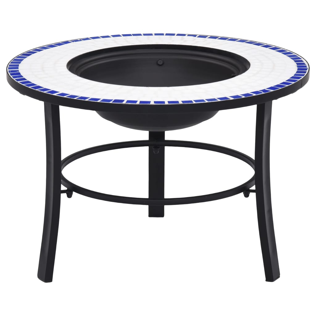 Mosaic Fire Pit with Ceramic Tiling Patterns