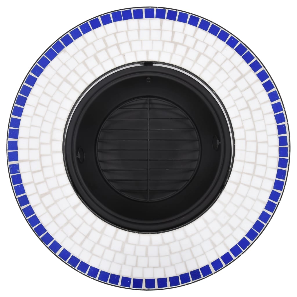 Mosaic Fire Pit with Ceramic Tiling Patterns