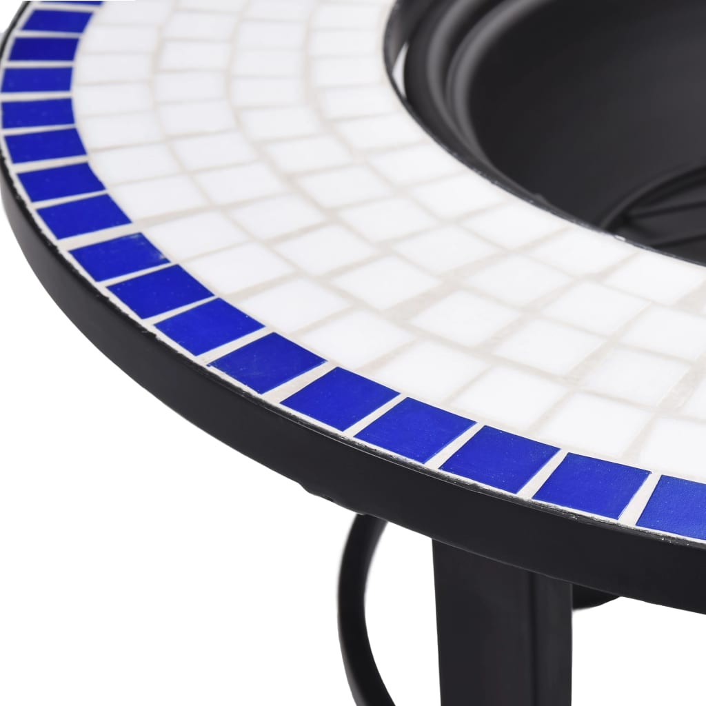 Mosaic Fire Pit with Ceramic Tiling Patterns