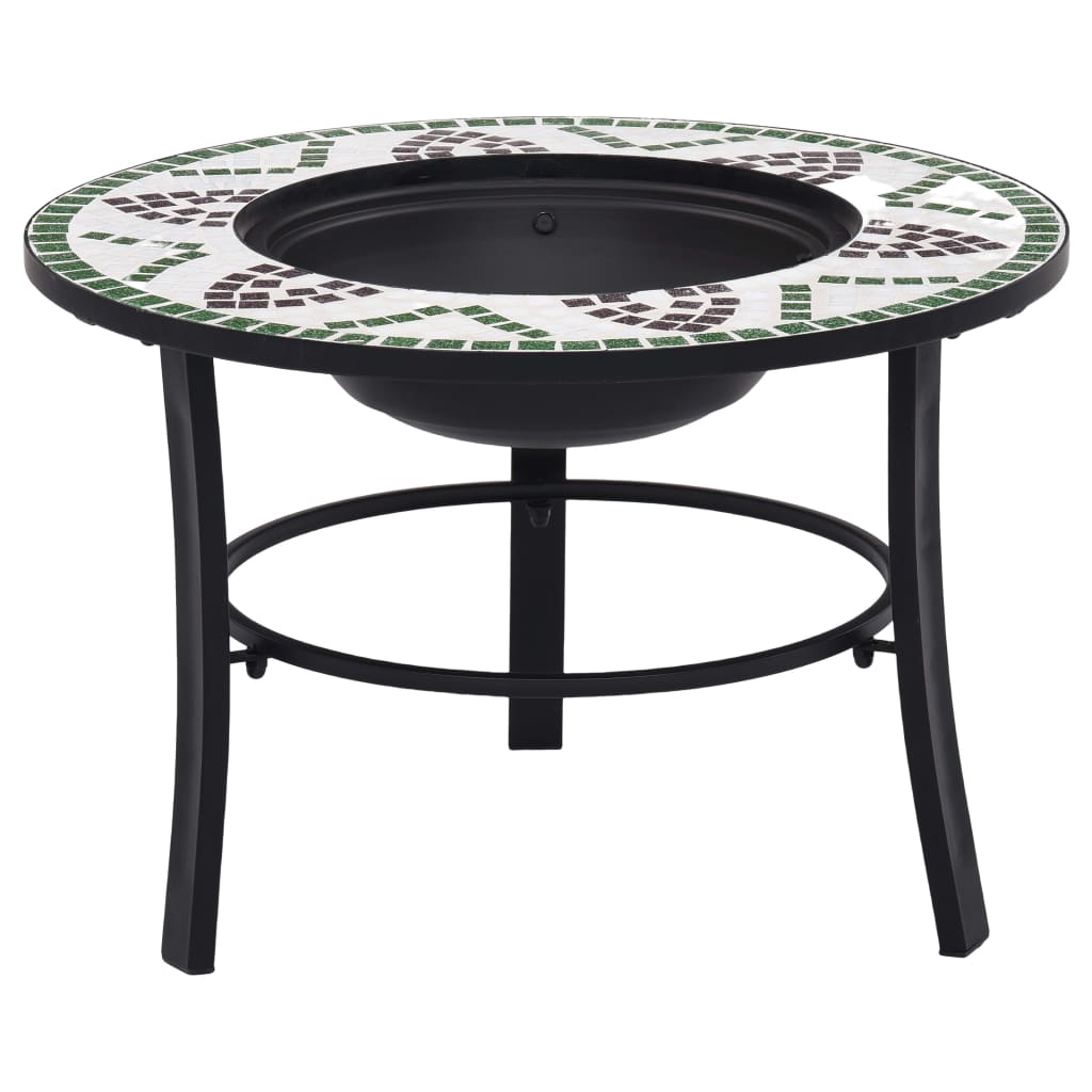 Mosaic Fire Pit with Ceramic Tiling Patterns