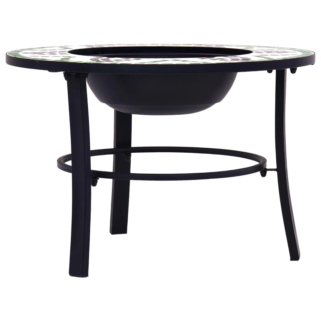 Mosaic Fire Pit with Ceramic Tiling Patterns