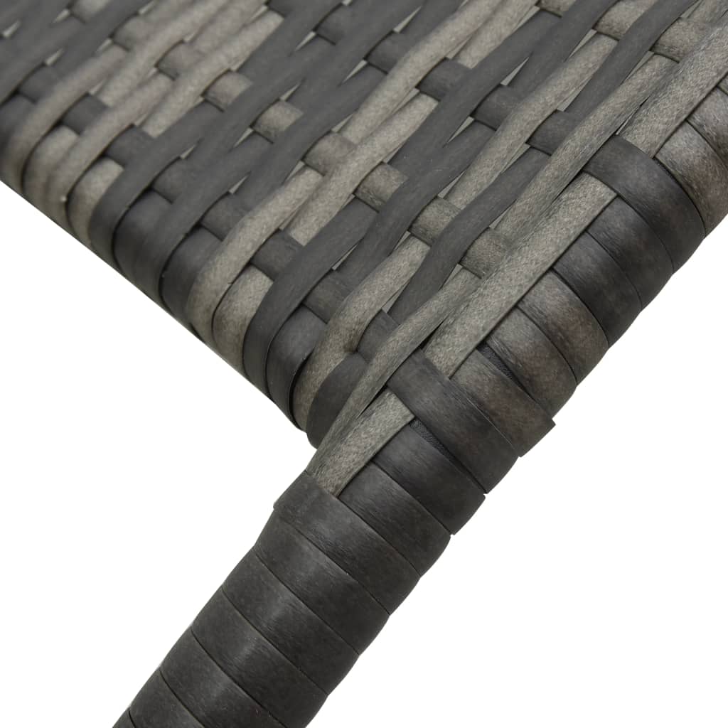 Folding Sun Lounger in Poly Rattan
