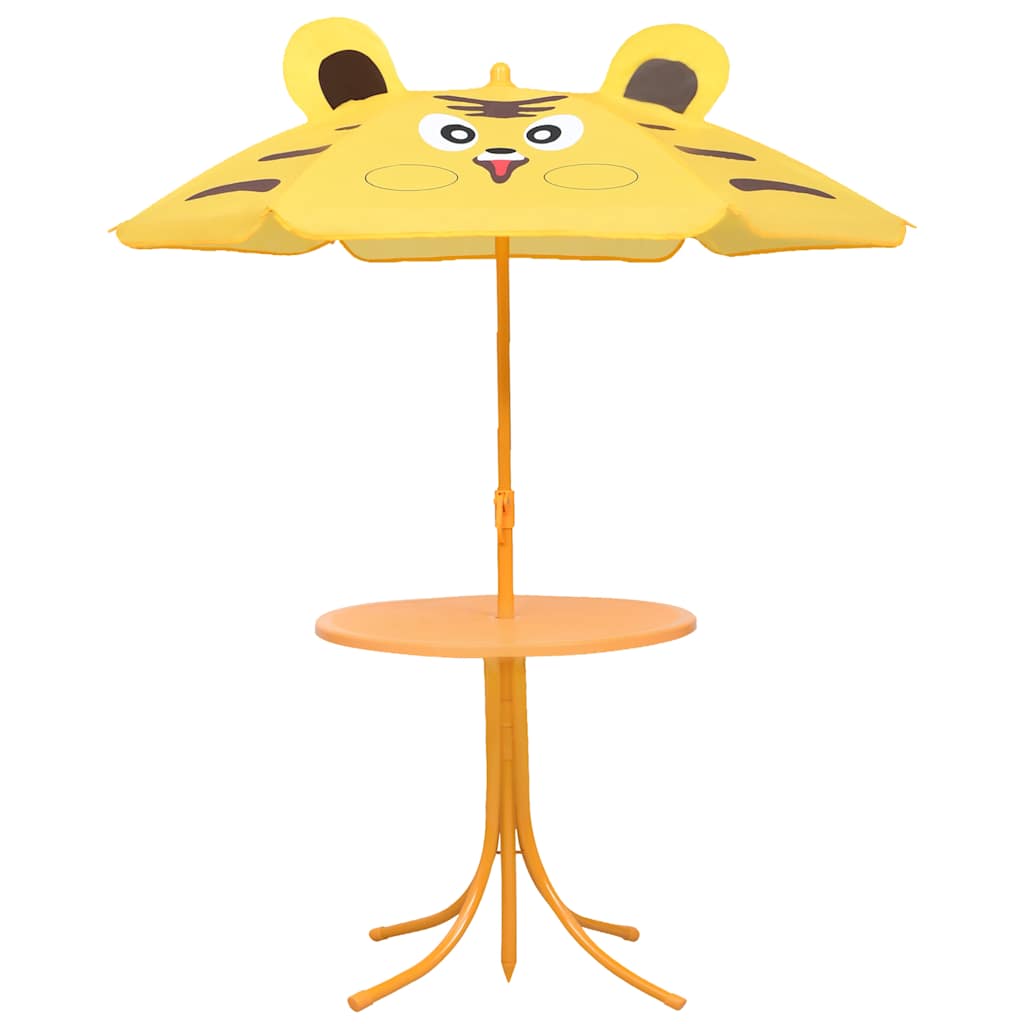 3 Piece Kids' Animal Garden Bistro Set with Parasol