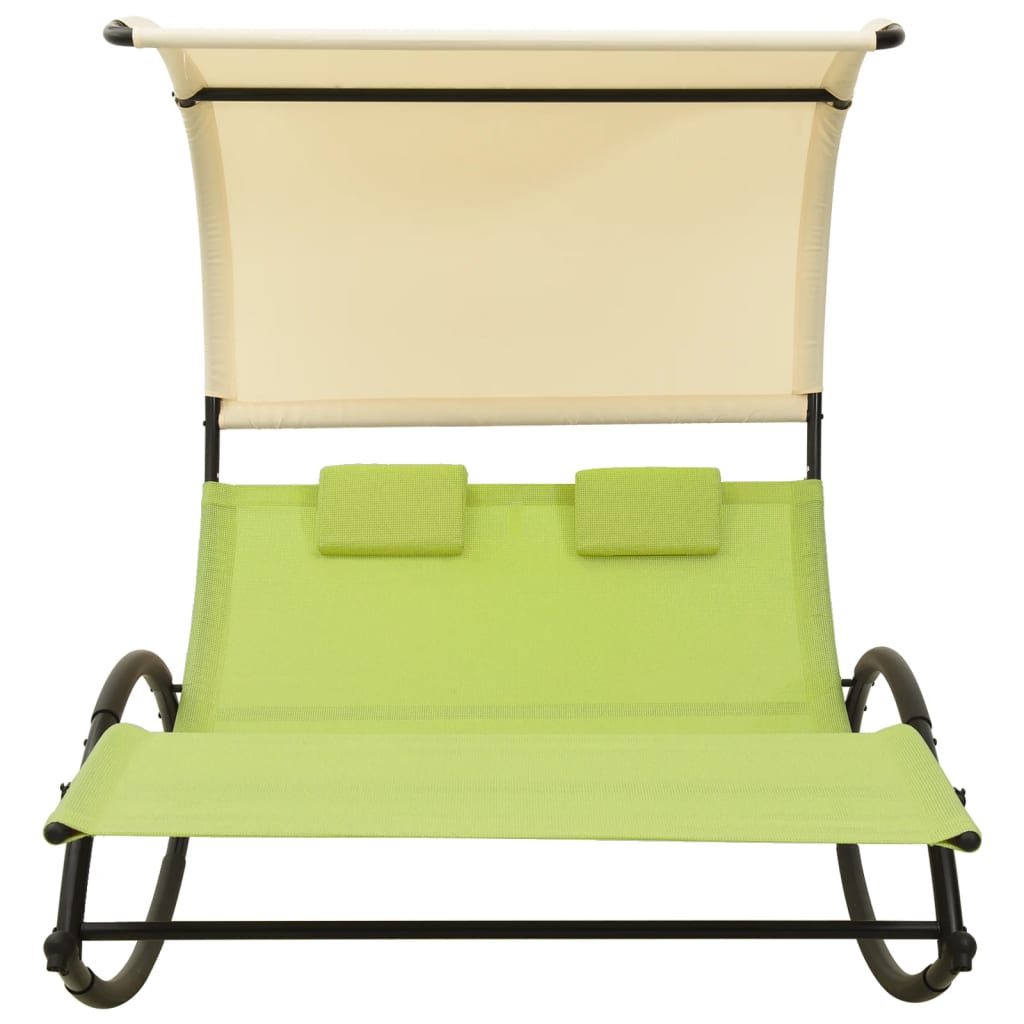 Double Sun Lounger with Canopy
