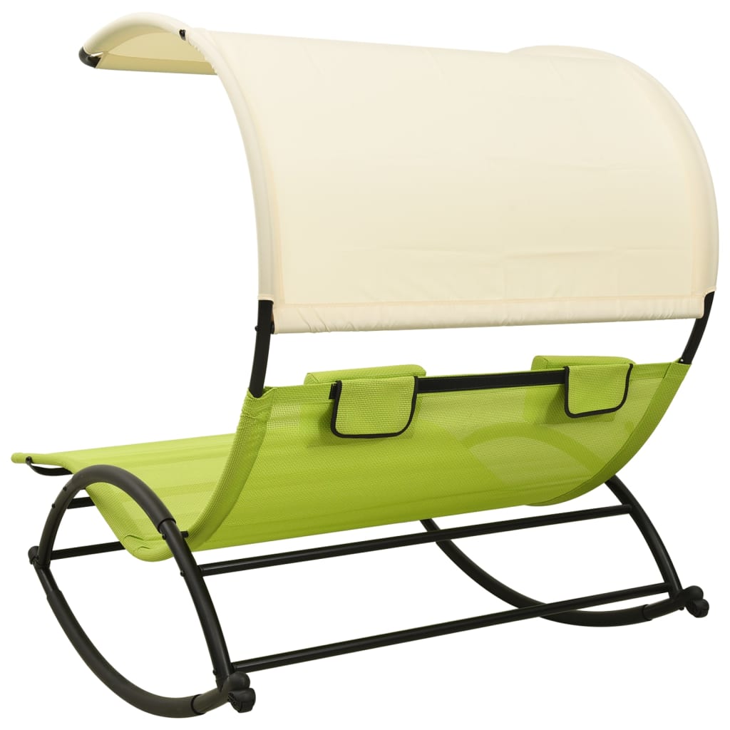 Double Sun Lounger with Canopy