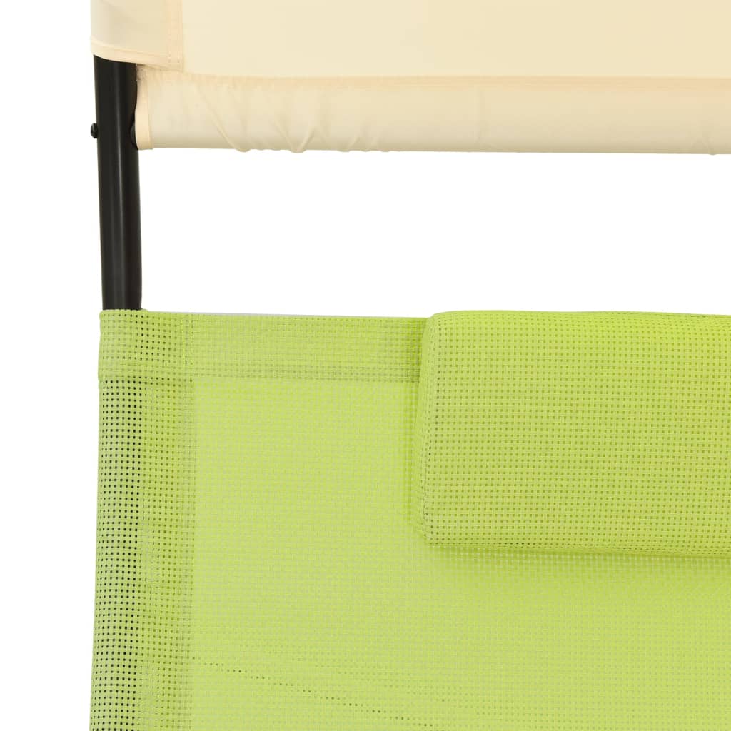 Double Sun Lounger with Canopy