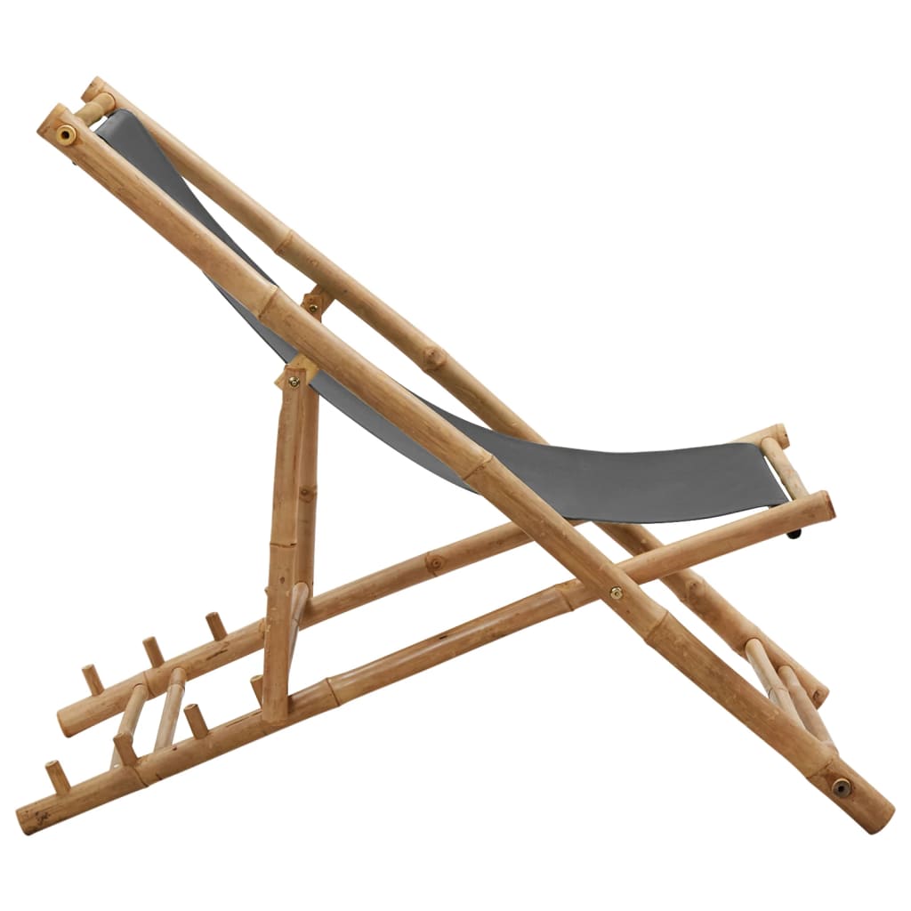 Bamboo and Deck Chair with Optional Arms