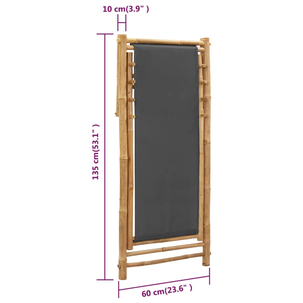 Bamboo and Deck Chair with Optional Arms