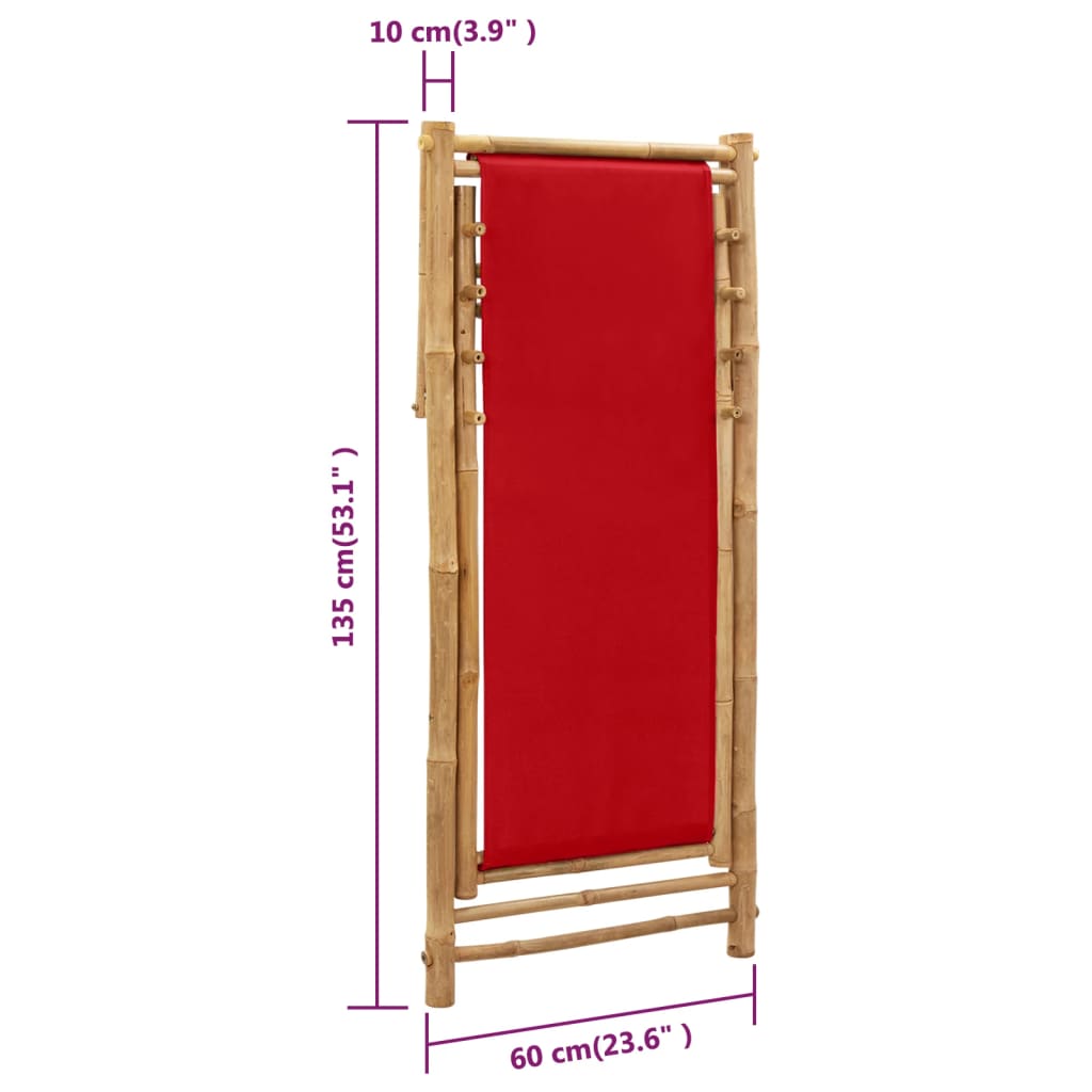 Bamboo and Deck Chair with Optional Arms