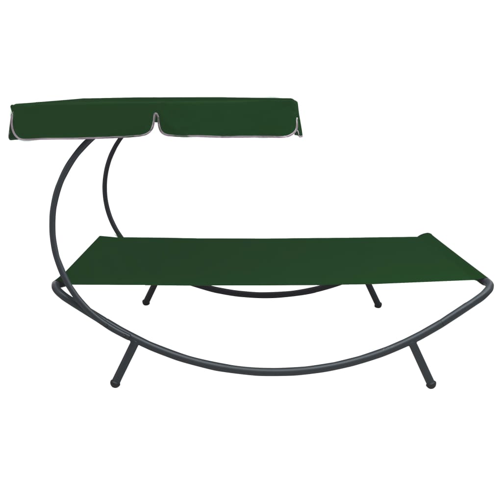 Outdoor Lounge Bed with Canopy
