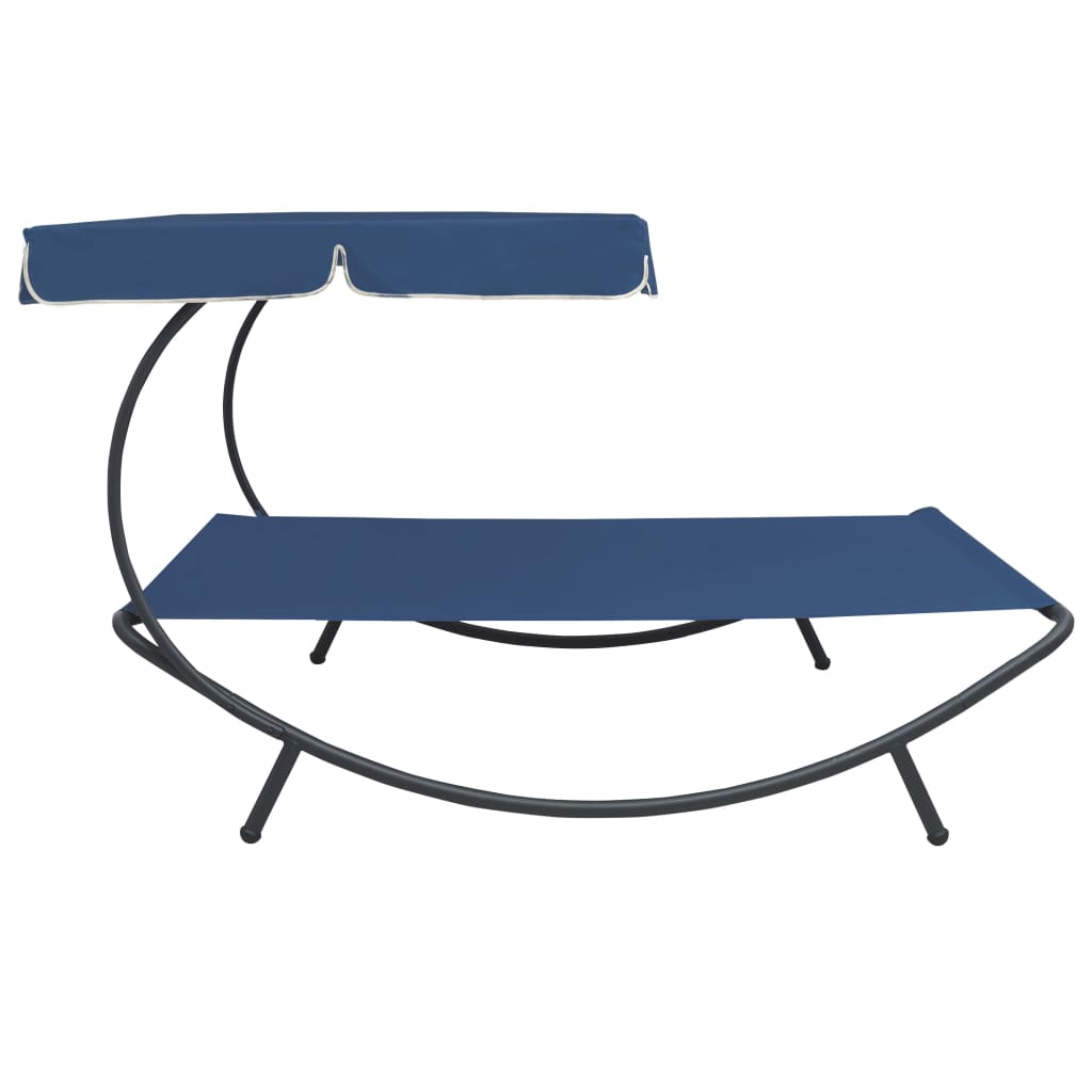 Outdoor Lounge Bed with Canopy