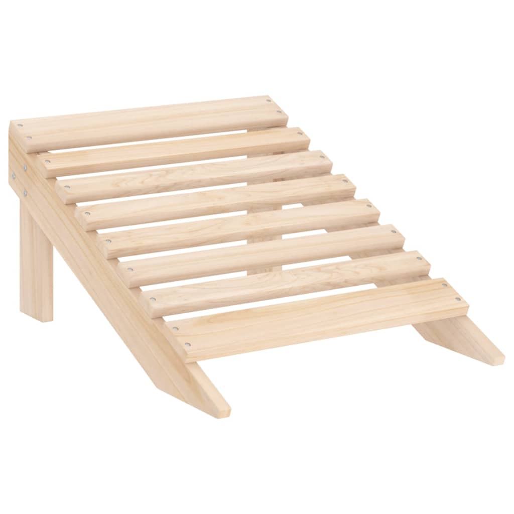 Solid Fir Adirondack Chair with Ottoman