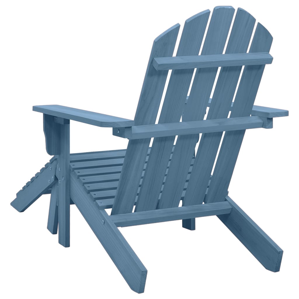 Solid Fir Adirondack Chair with Ottoman
