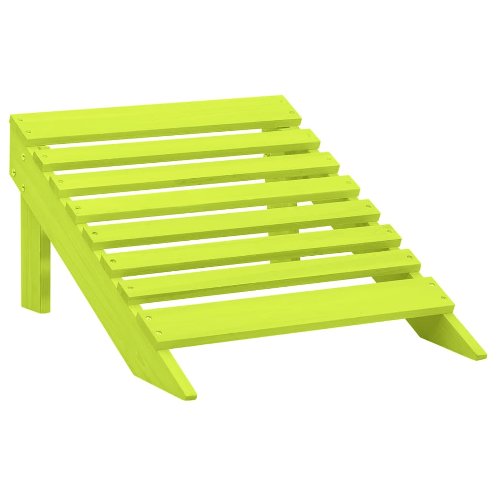 Solid Fir Adirondack Chair with Ottoman