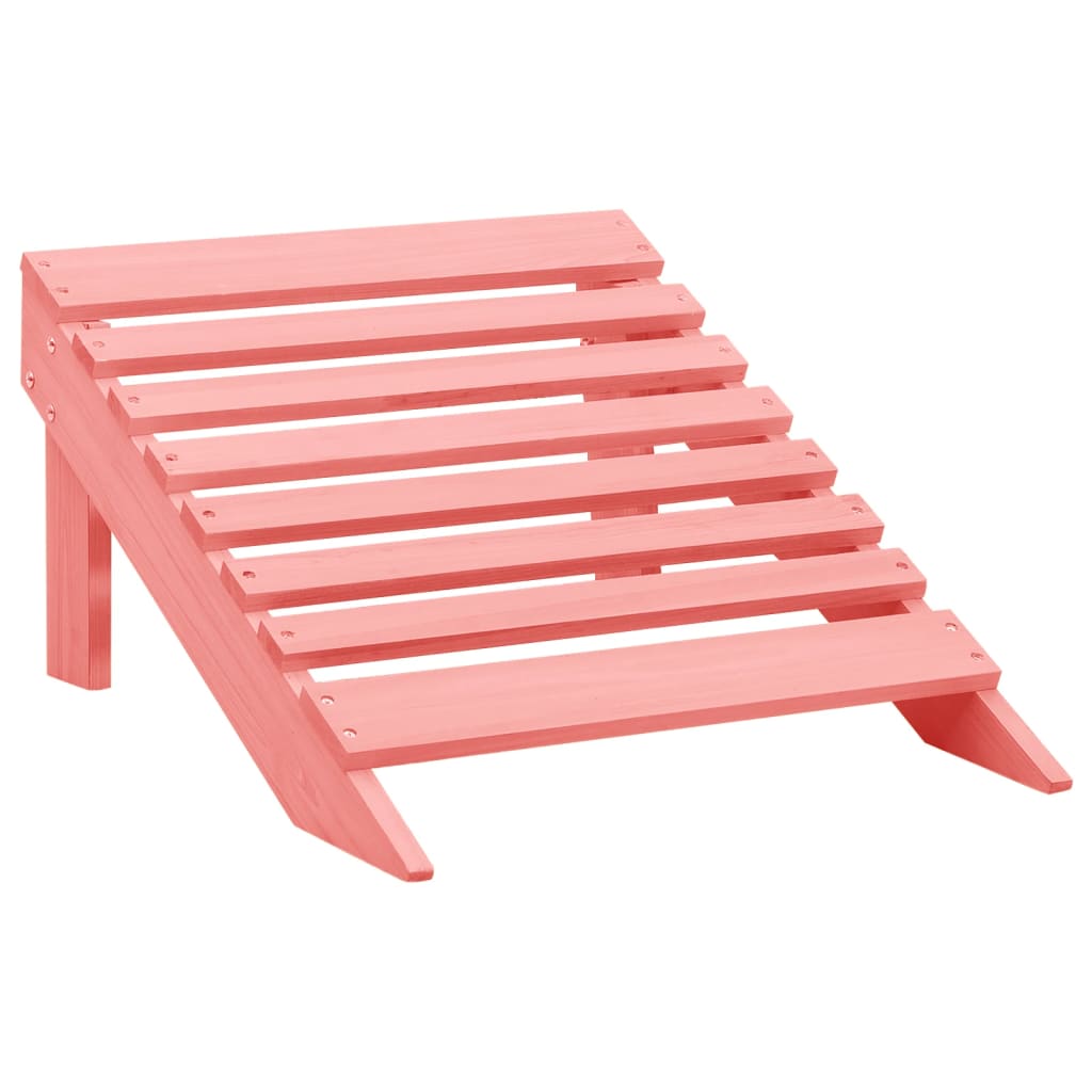 Solid Fir Adirondack Chair with Ottoman