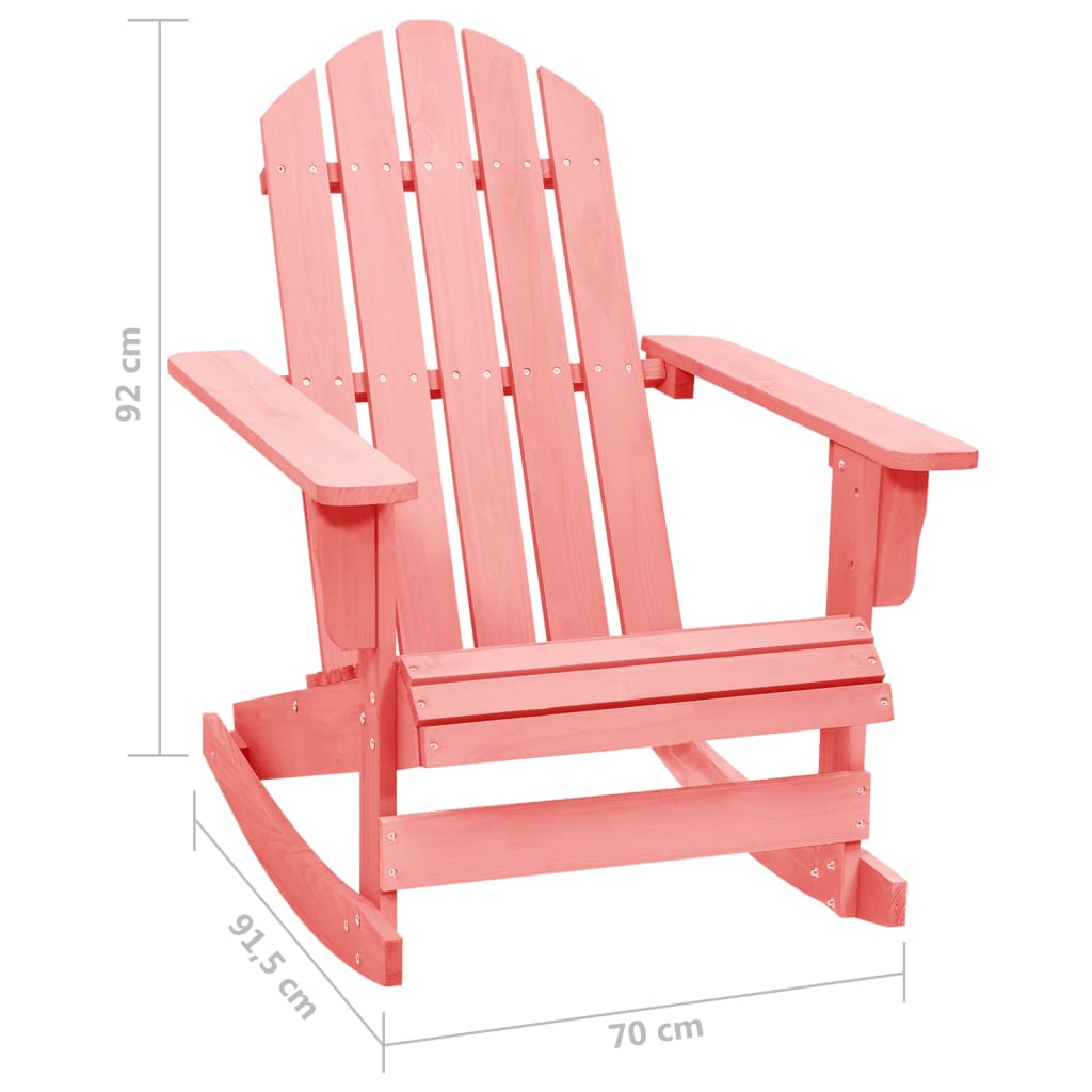 Adirondack Rocking Chair in Solid Fir Wood