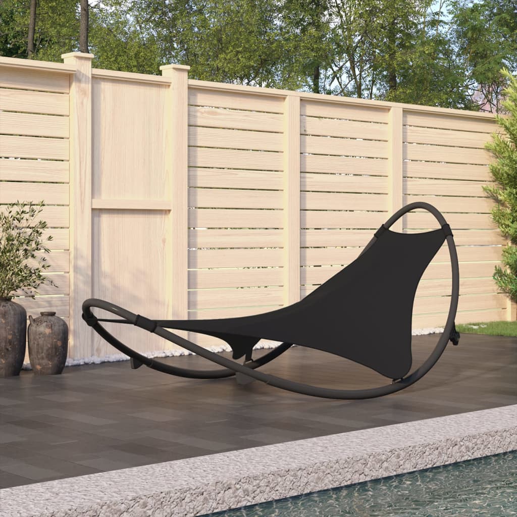 Rocking Sun Lounger with Wheels