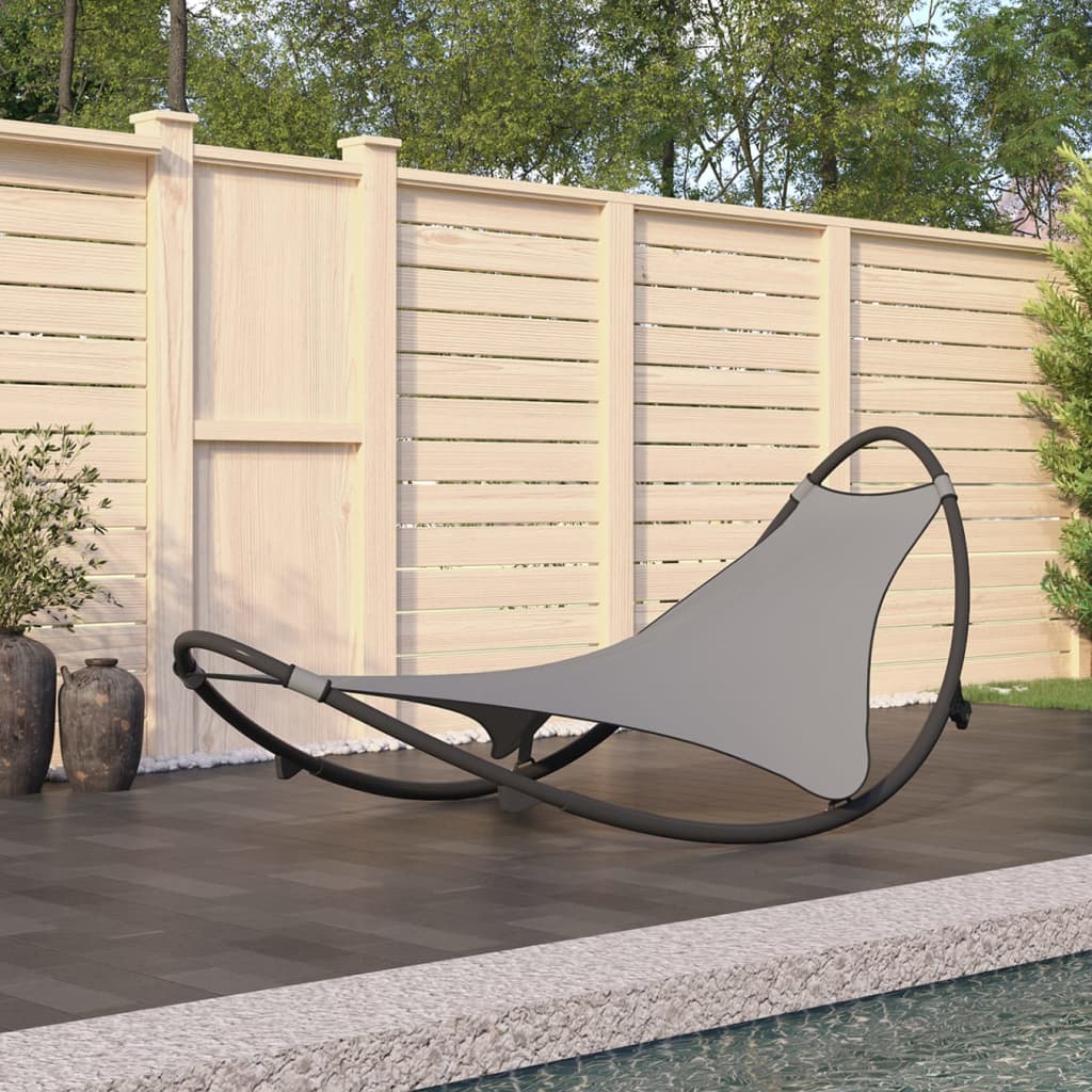 Rocking Sun Lounger with Wheels