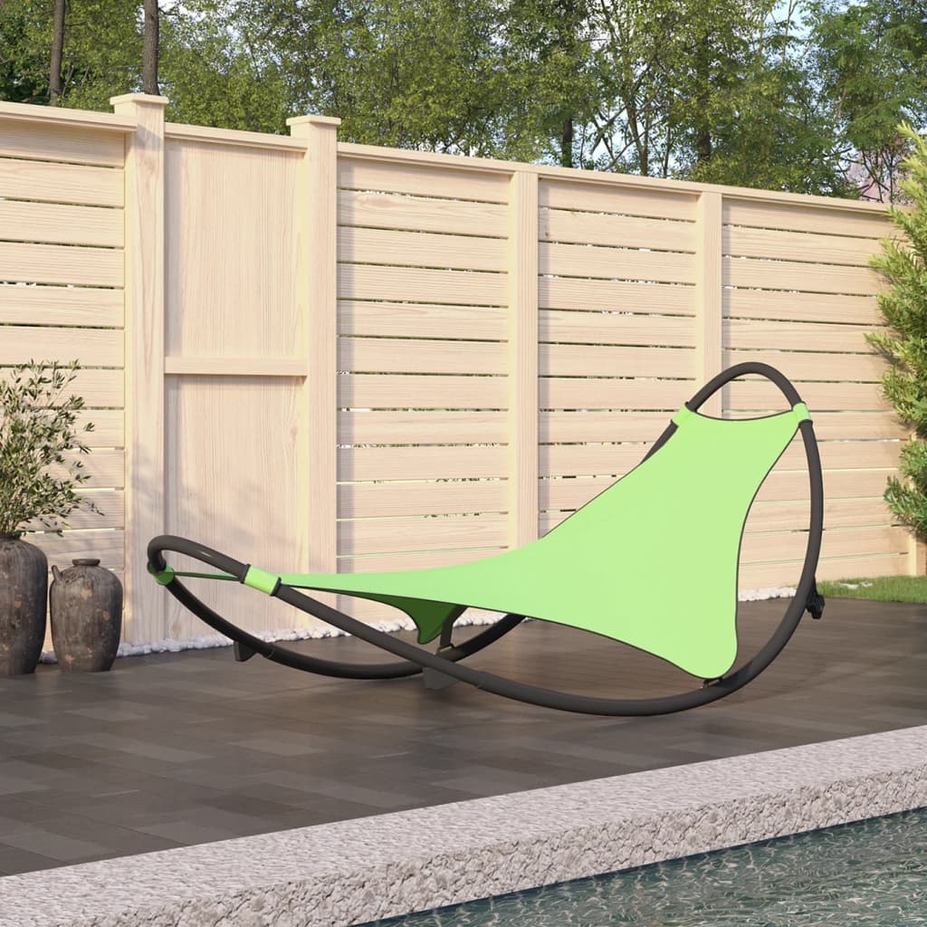 Rocking Sun Lounger with Wheels