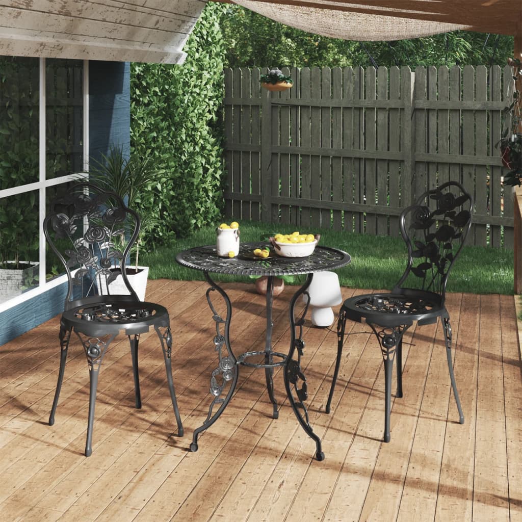 Bistro Chairs in Cast Aluminium - 2 pcs