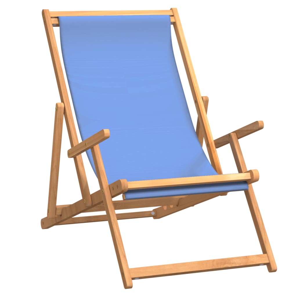 Folding Beach Chair Solid Wood Teak