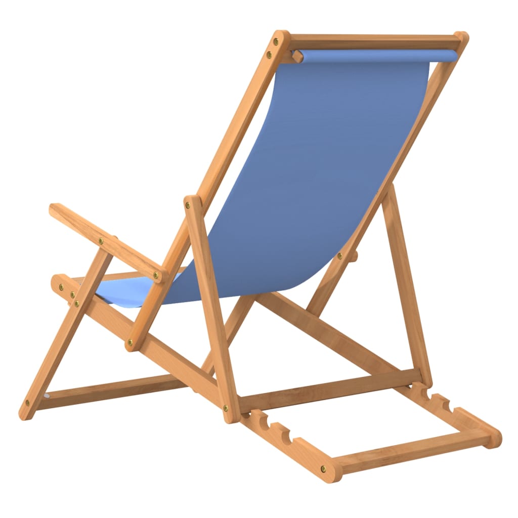Folding Beach Chair Solid Wood Teak