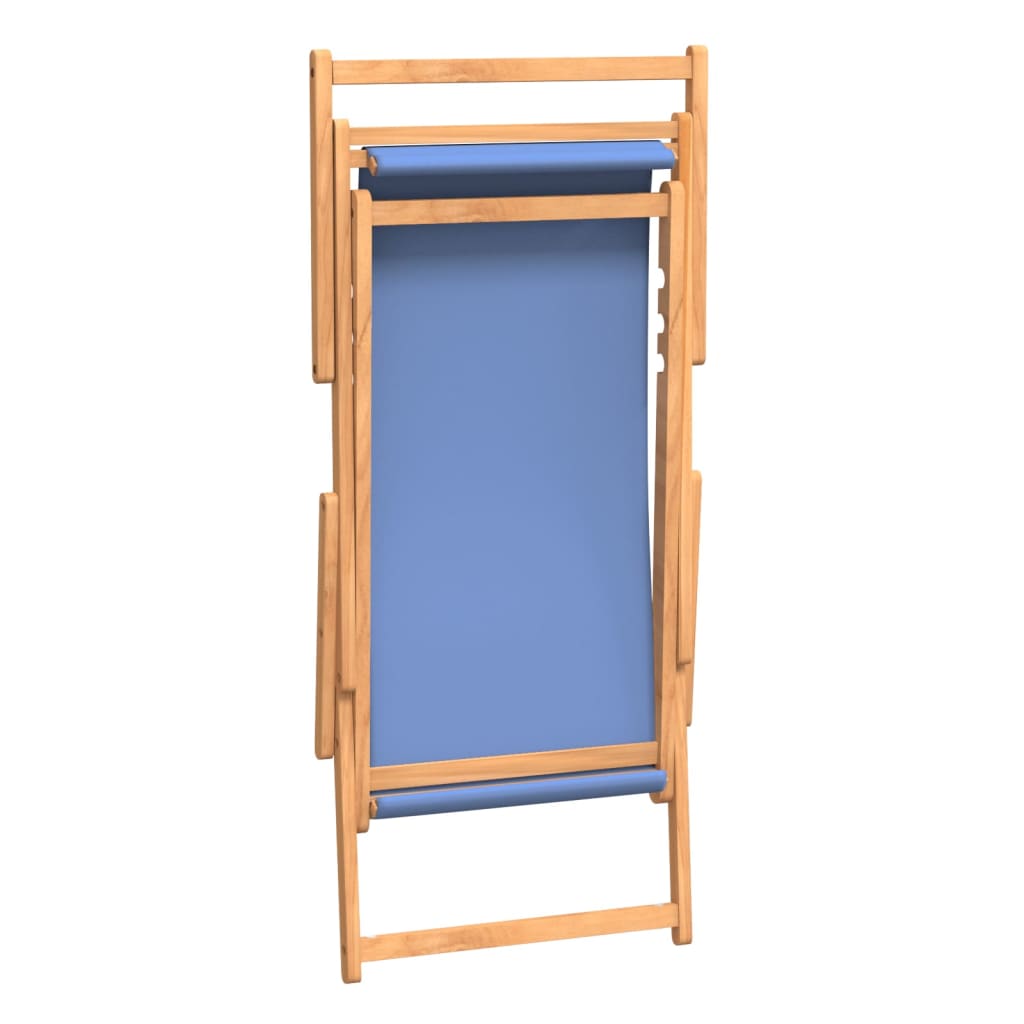 Folding Beach Chair Solid Wood Teak
