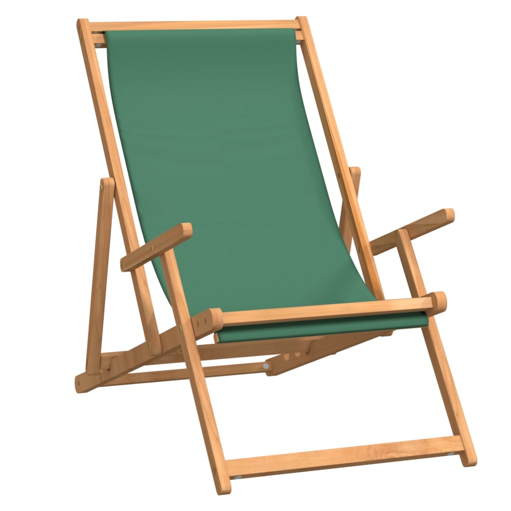 Folding Beach Chair Solid Wood Teak