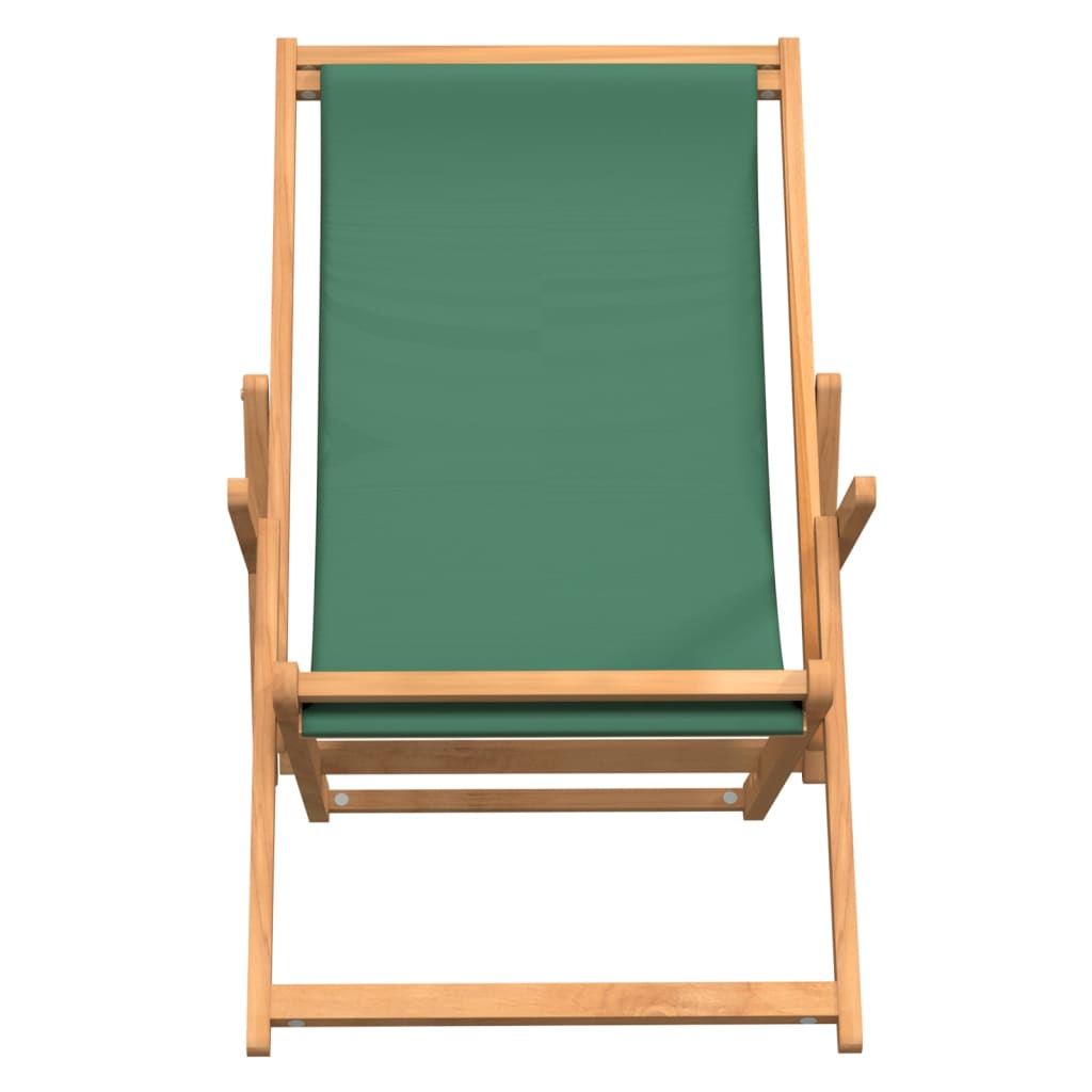 Folding Beach Chair Solid Wood Teak