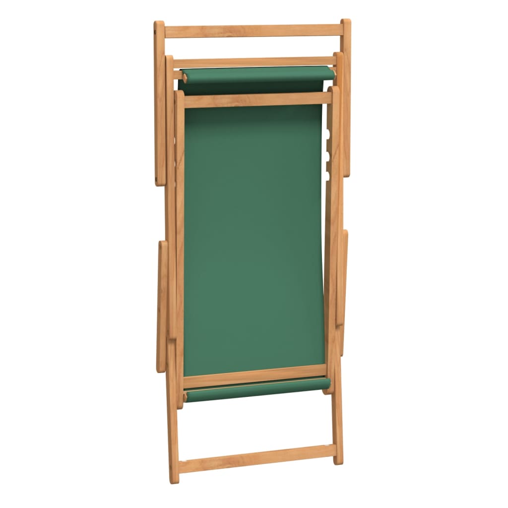 Folding Beach Chair Solid Wood Teak
